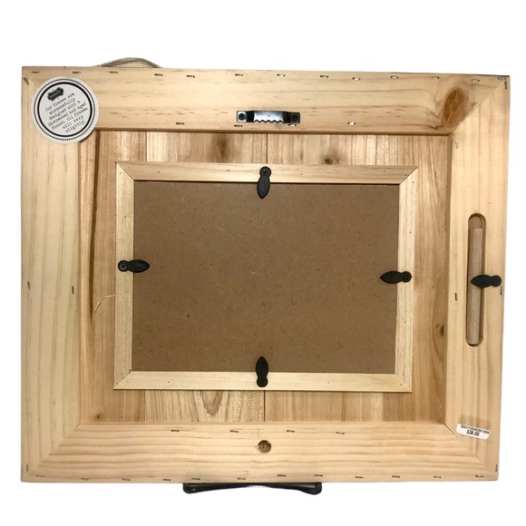 MUD PIE Thanks & Giving Photo Frame Natural Wood & Wire Ribbon - Picture 3 of 9